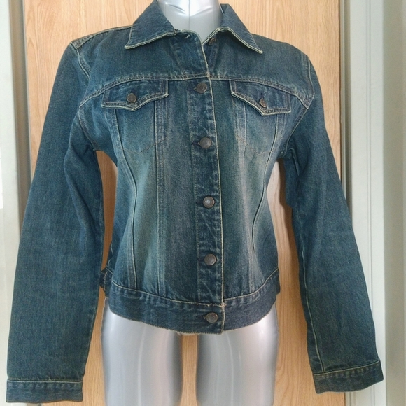 EUC Just Jeans Jnr Dize 14 Trucker/Bike Jacket Cro - Picture 1 of 10